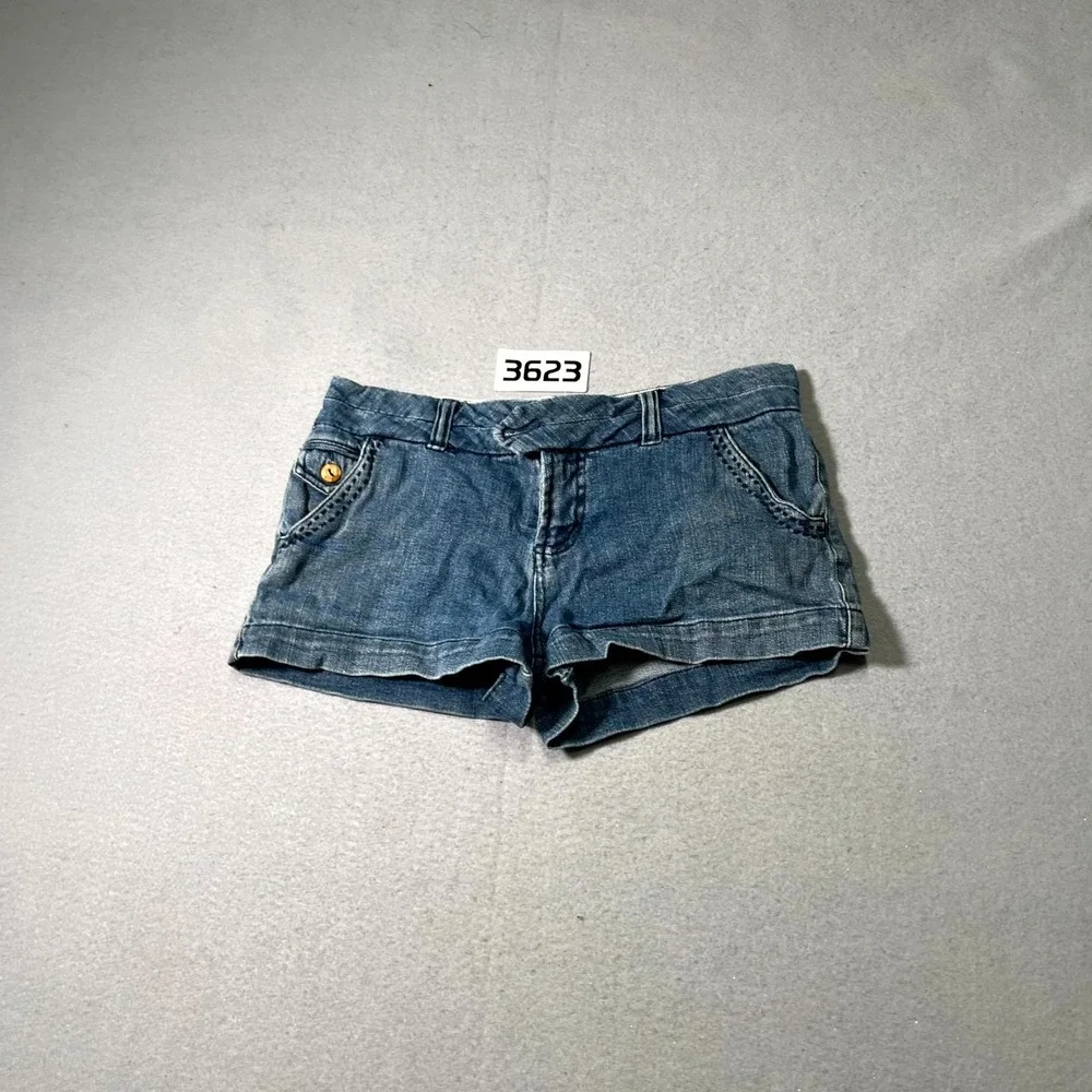 Op Ocean‎ Pacific Shorts Womens 7 Blue Denim Everyday Wear Medium Wash Stretch